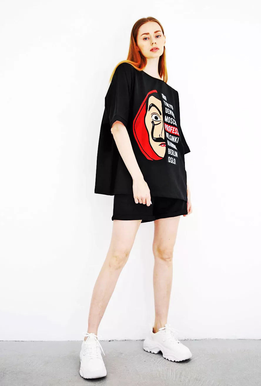 Melns sieviešu komplekts Vendetta