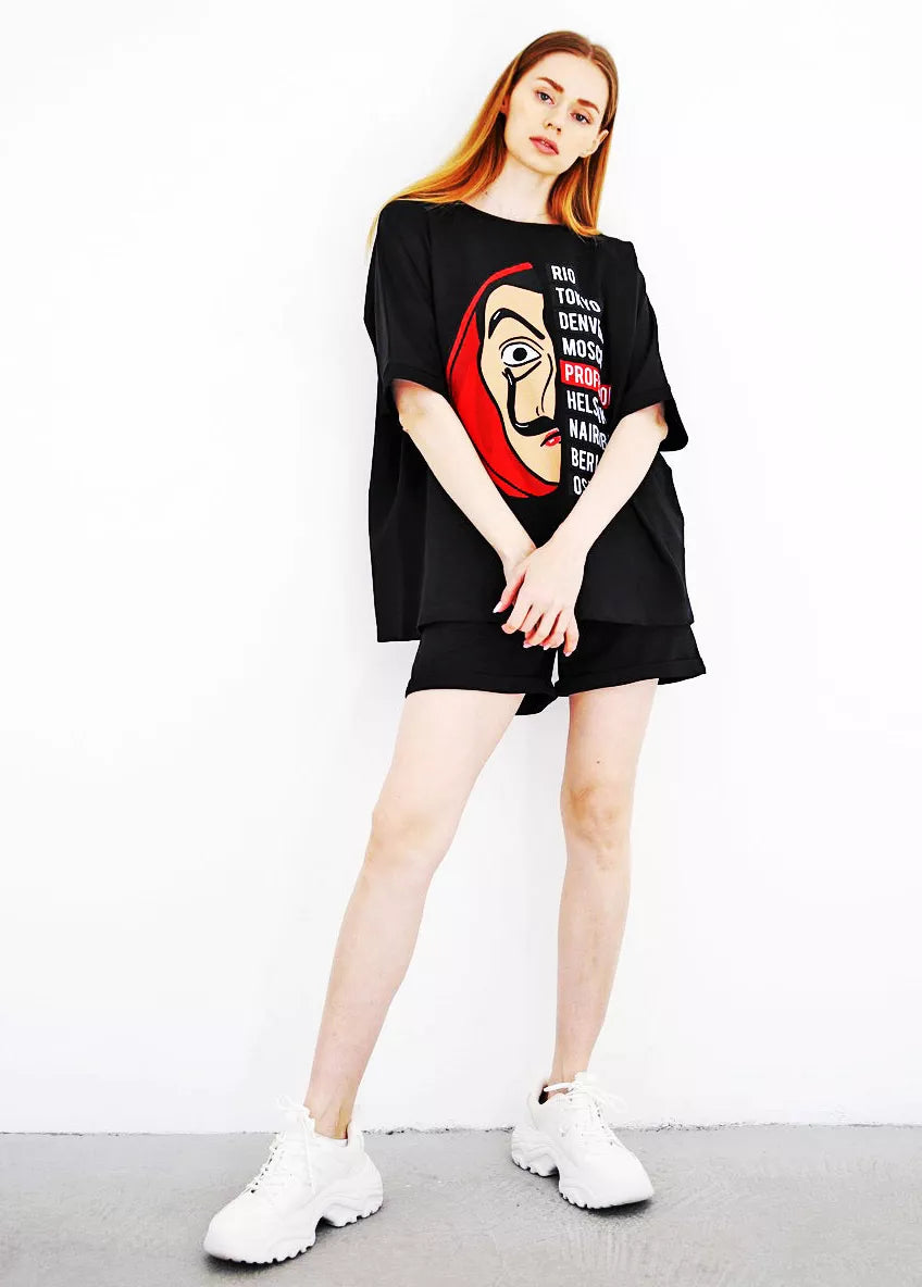 Melns sieviešu komplekts Vendetta