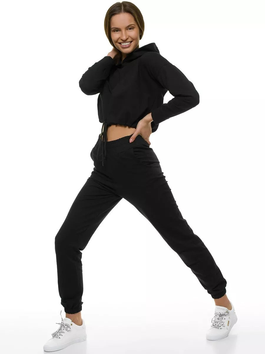 Melns sieviešu sporta komplekts Evelin