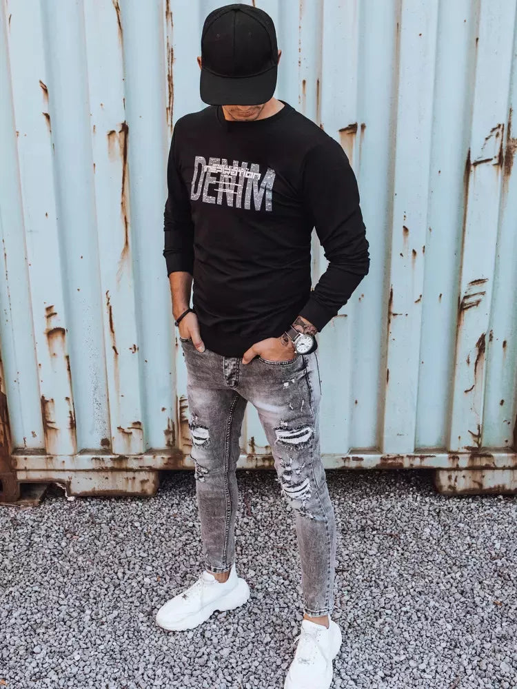 Melns vīriešu džemperis Vovek