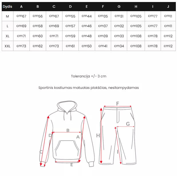 Melns vīriešu sporta kostīms Gialer