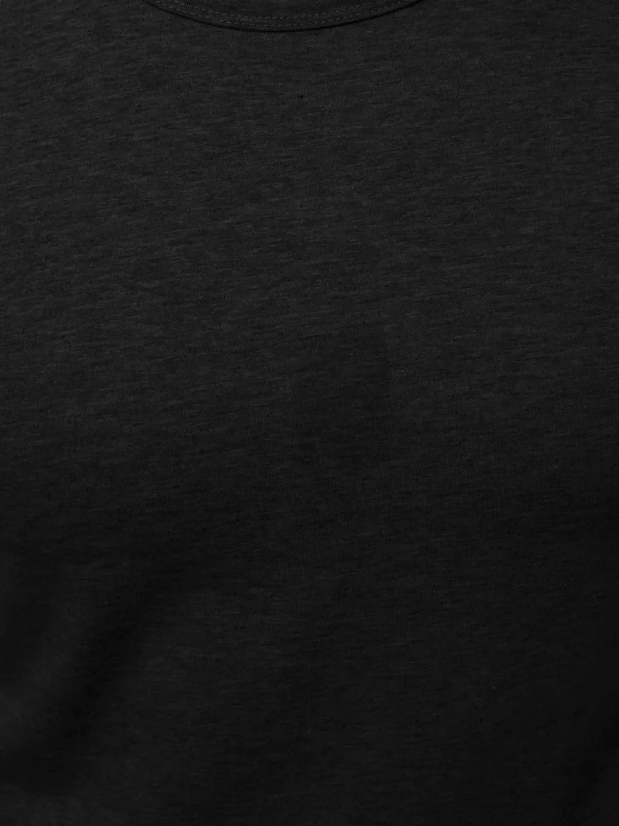 Melns vīriešu T-krekls bez piedurknēm "Look"