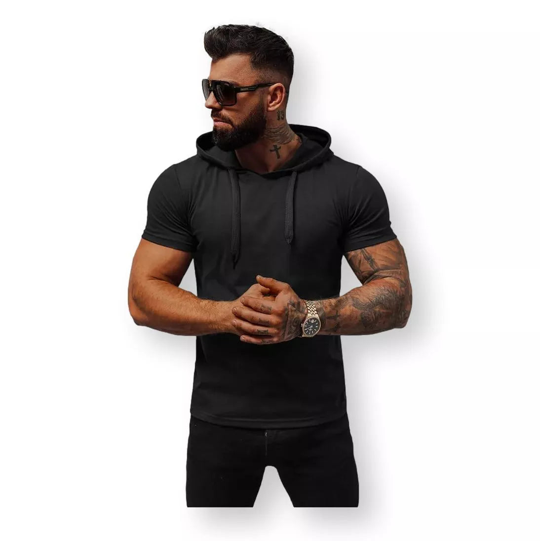 Melns vīriešu T-krekls Remer