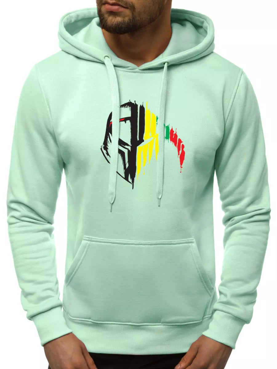 Vīriešu piparmētru krāsas kapučjakas Knight