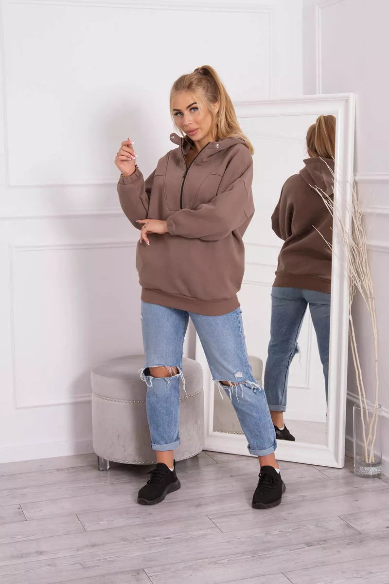 Mokas krāsas džemperis sievietēm Kesi 