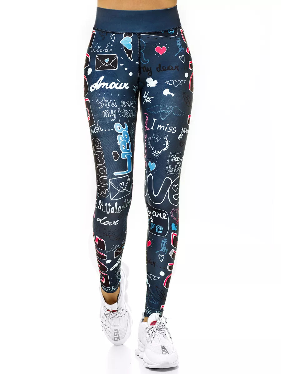 Sieviešu indigo legingi Amor