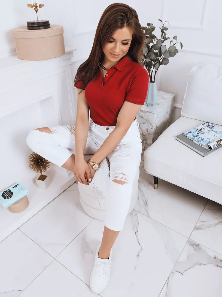 Sarkans sieviešu T-krekls Odrija