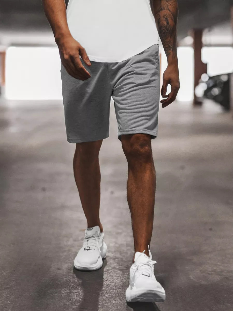 Pelēki vīriešu sporta šorti Saravi