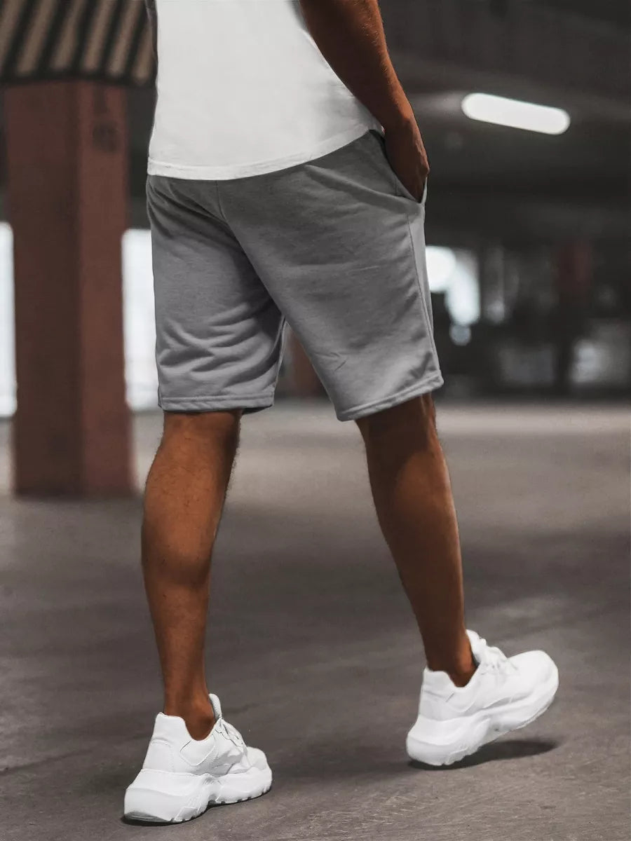 Pelēki vīriešu sporta šorti Saravi