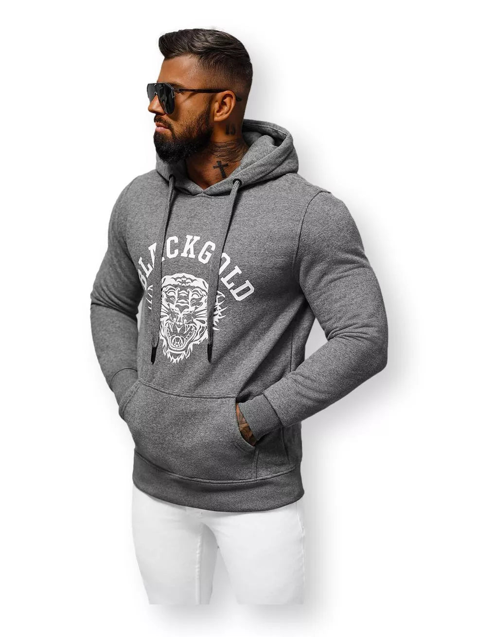 Pelēks džemperis Zelta