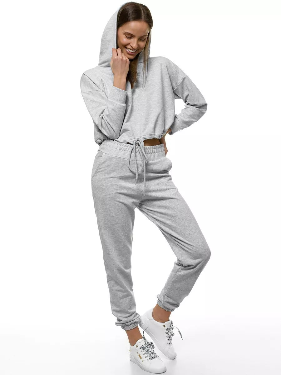 Pelēks sieviešu sporta komplekts Evelin