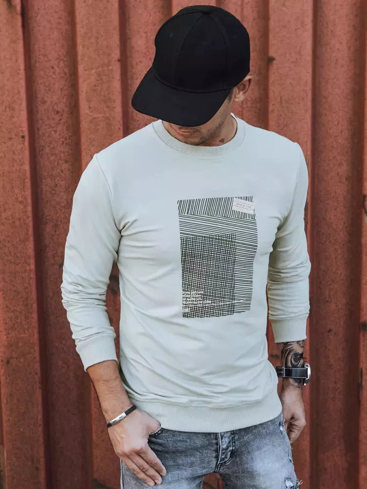 Pelēks vīriešu džemperis Sovel