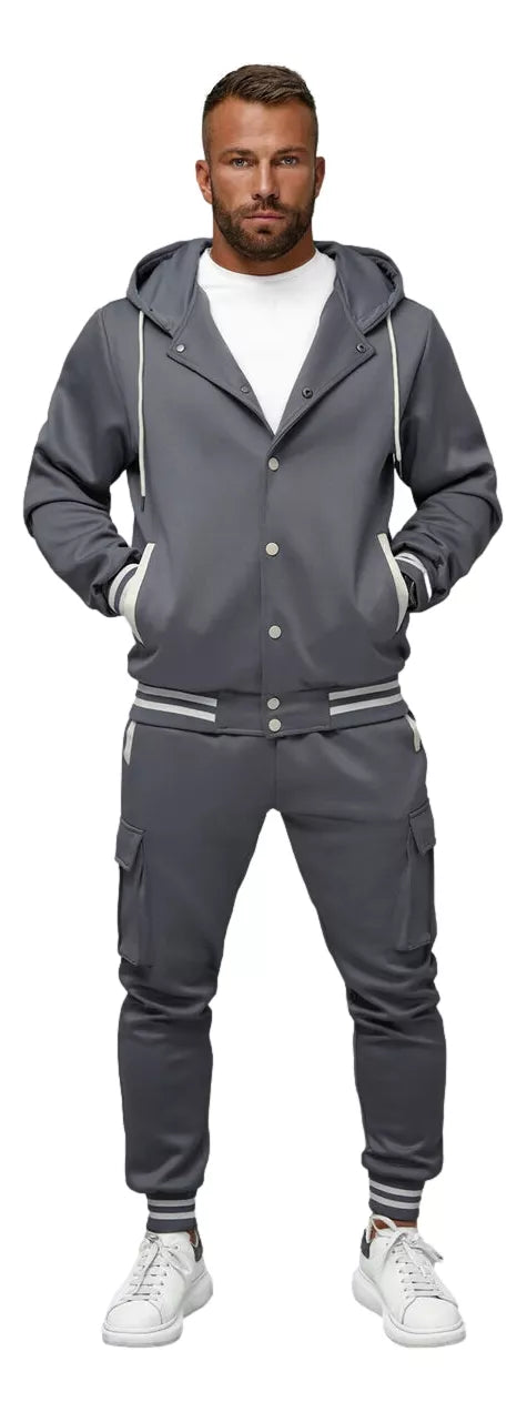 Pelēks vīriešu komplekts Ivan