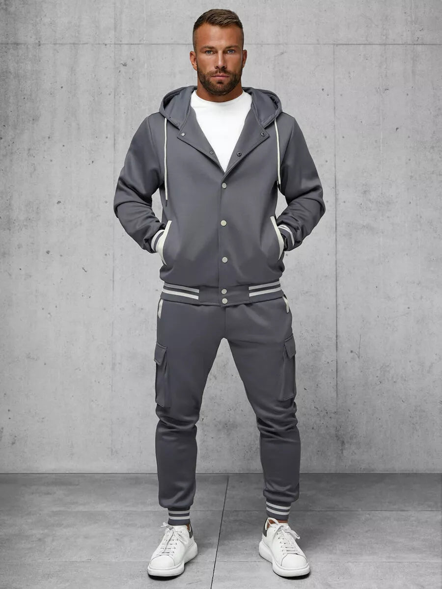 Pelēks vīriešu komplekts Ivan