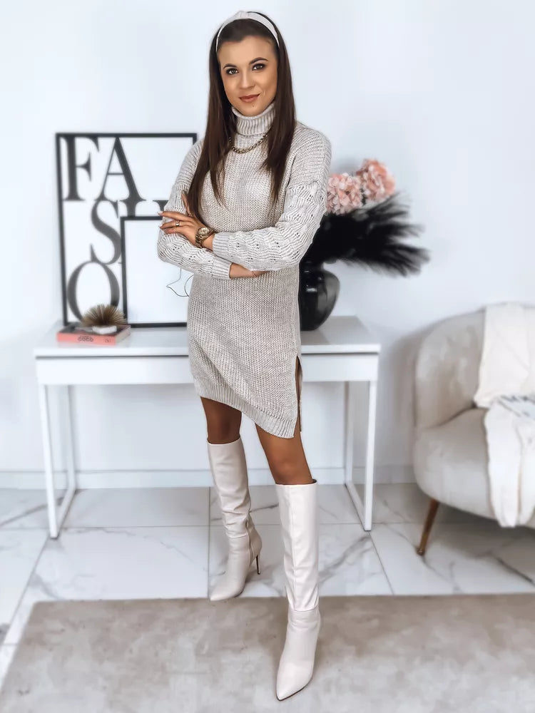 Adīta sieviešu brūna kleita Snor