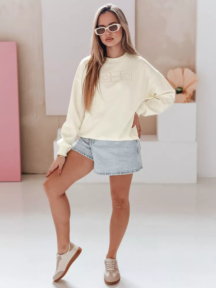 Sieviešu dzeltens džemperis Easy