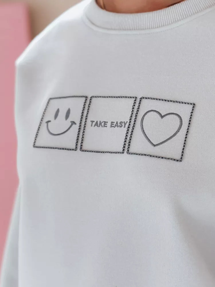 Sieviešu gaiši zils džemperis Easy