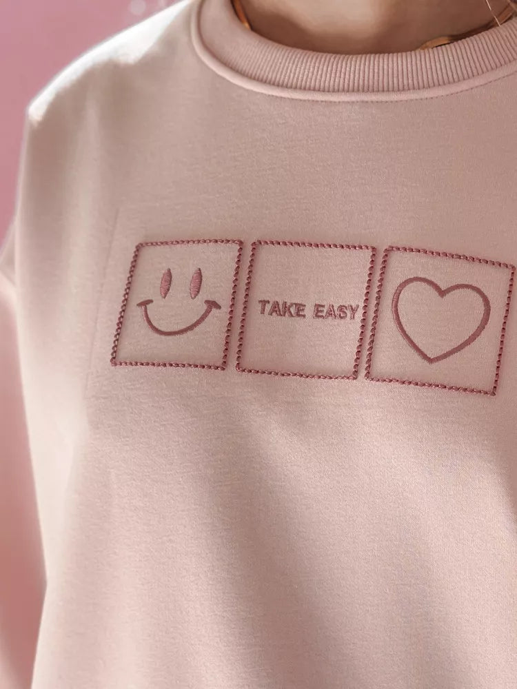 Sieviešu rozā džemperis Easy