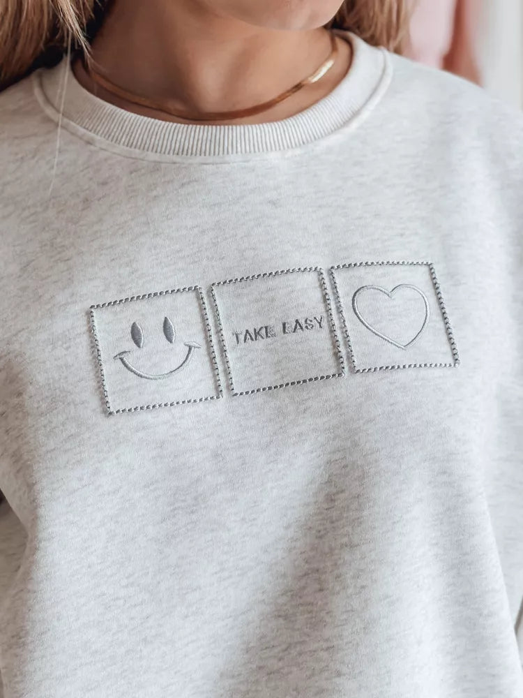 Sieviešu pelēks džemperis Easy