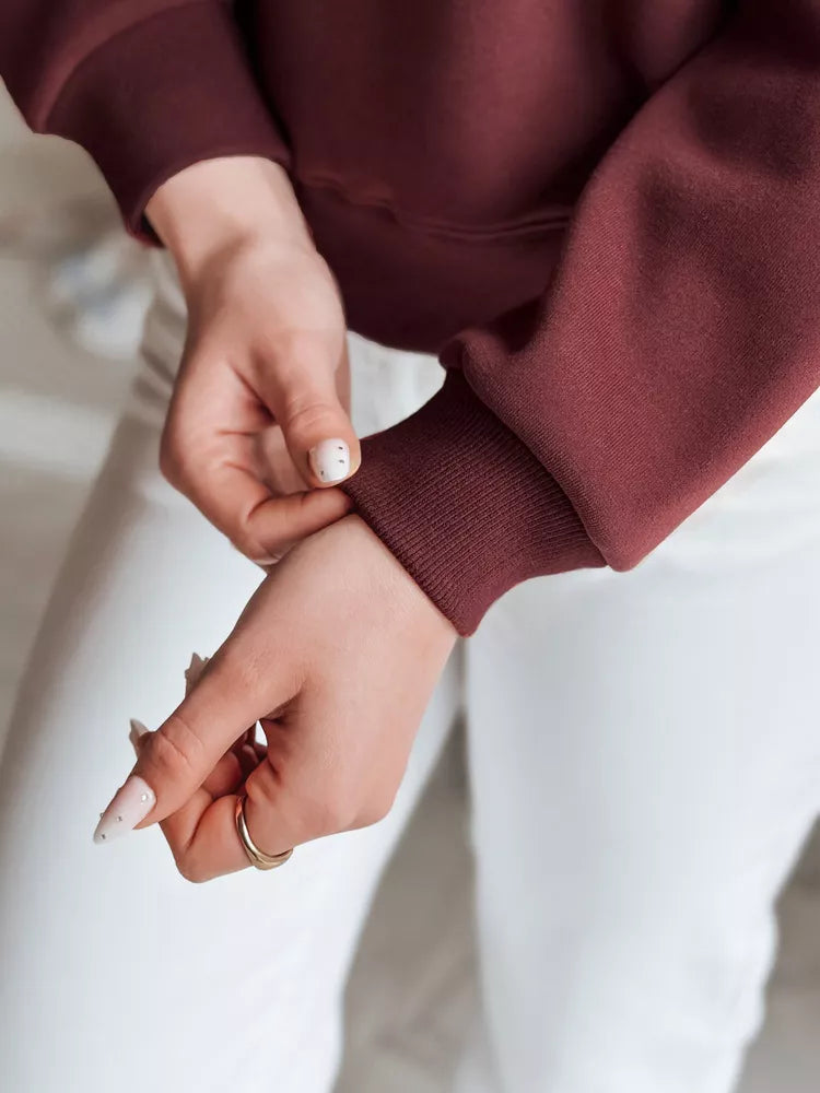 Sieviešu bordo džemperis Trusty