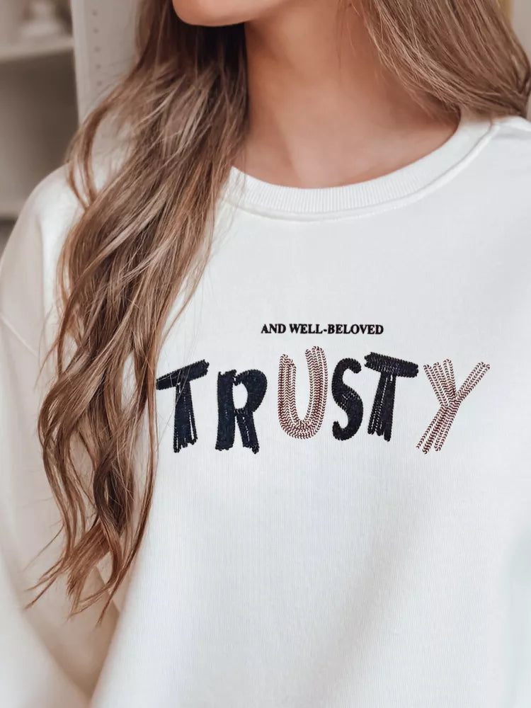 Sieviešu balts džemperis Trusty