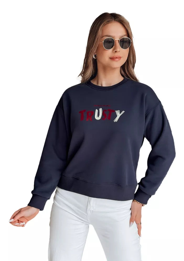 Sieviešu tumši zils džemperis Trusty
