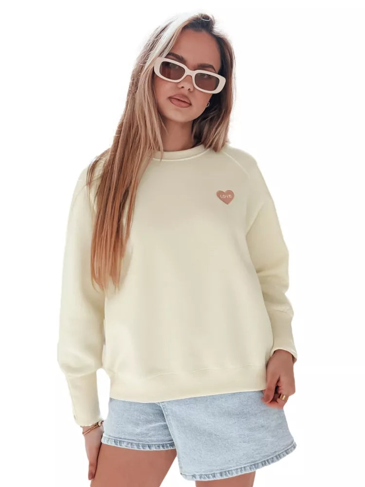 Sieviešu dzeltens džemperis Love