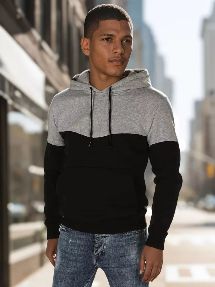 Vīriešu gaiši pelēks džemperis Race