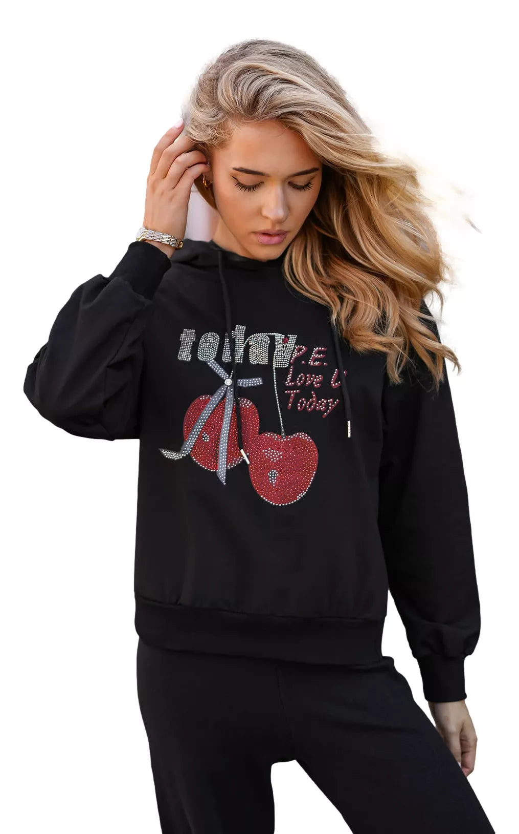 Sieviešu melns džemperis šodien