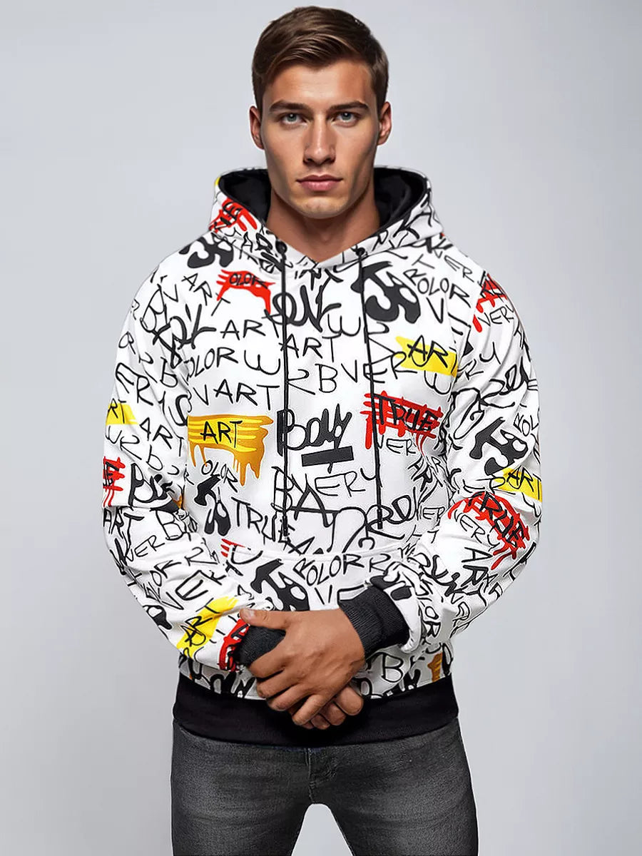 Vīriešu balts kapučjakas