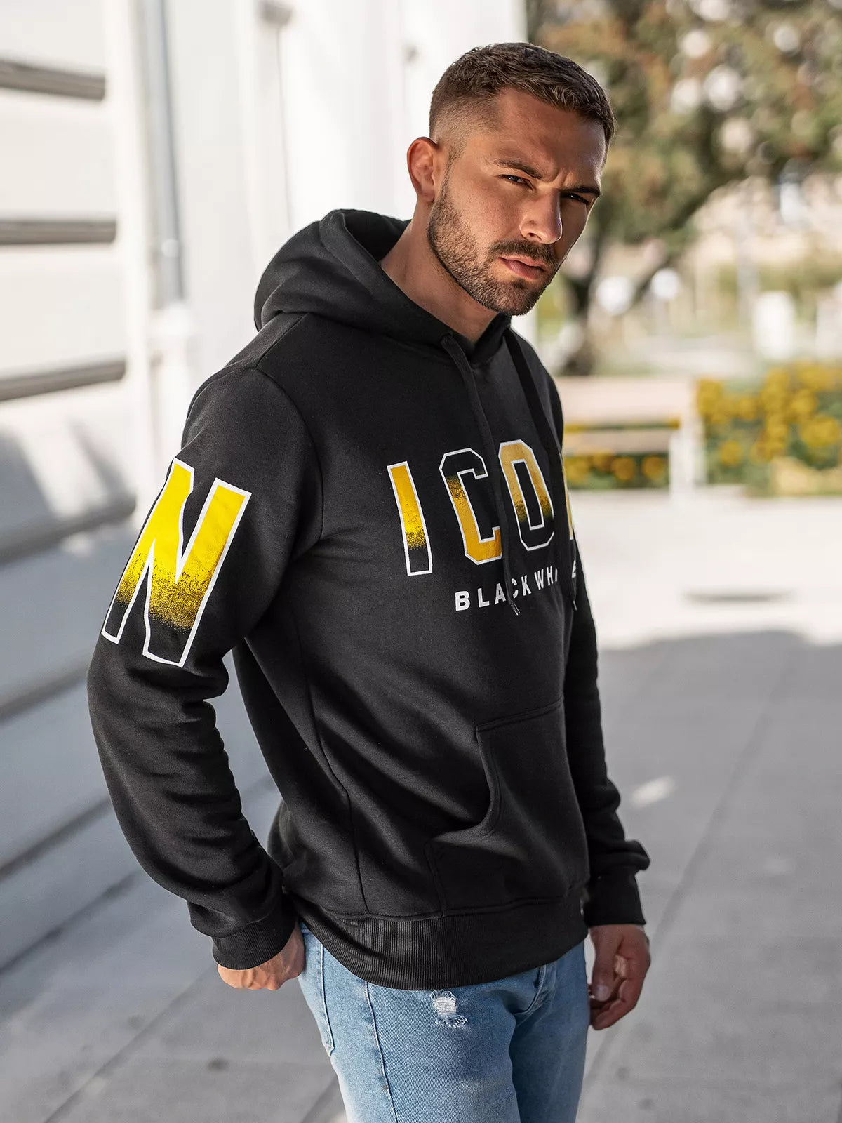 Vīriešu pelēks džemperis Icon2