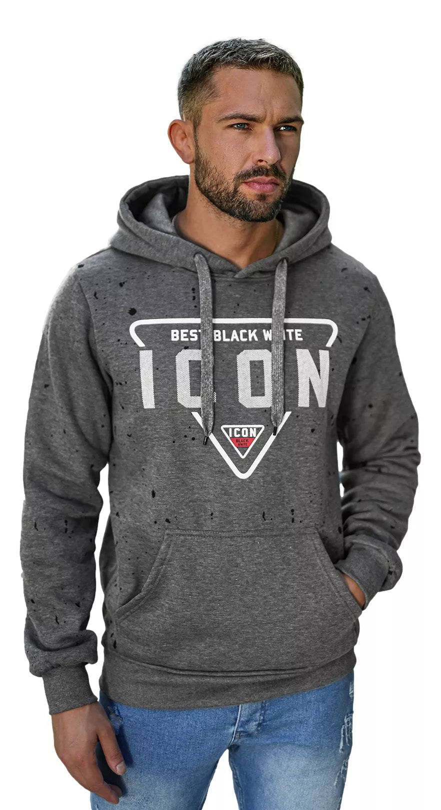 Vīriešu pelēks džemperis Best