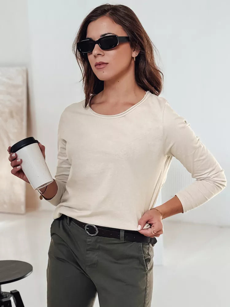 Sieviešu brūna blūze ar kulonu Minimoda