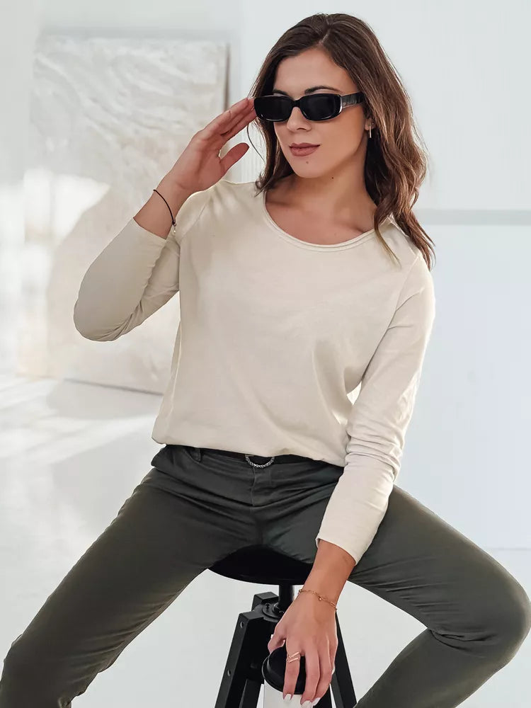 Sieviešu brūna blūze ar kulonu Minimoda