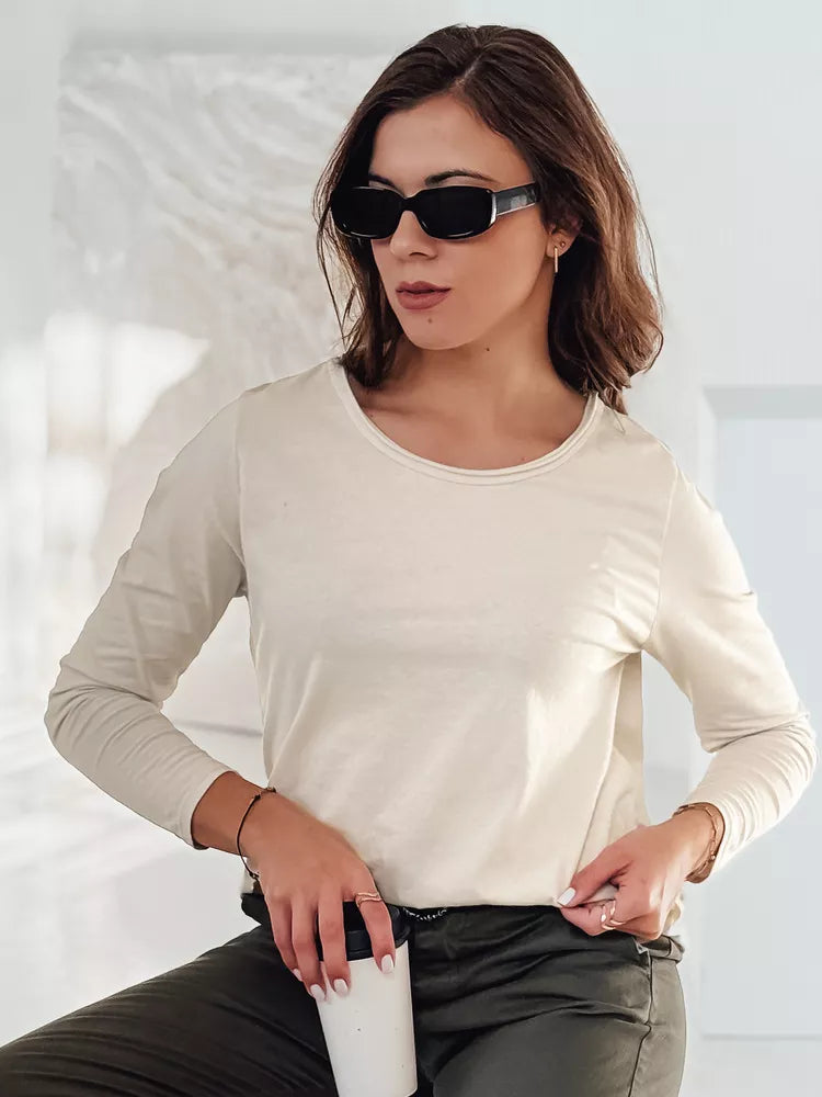 Sieviešu brūna blūze ar kulonu Minimoda