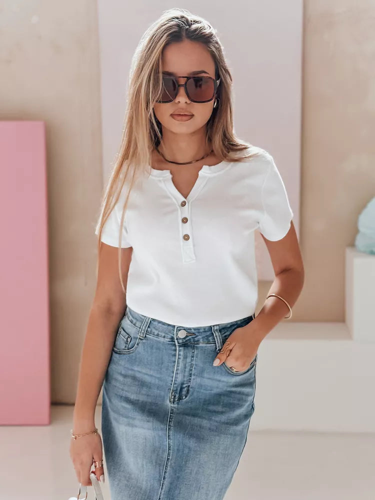 Sieviešu balta blūze Kiss Look