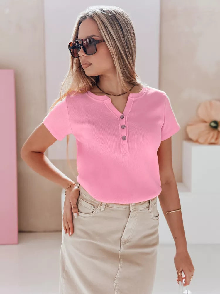 Sieviešu rozā T-krekls Elin