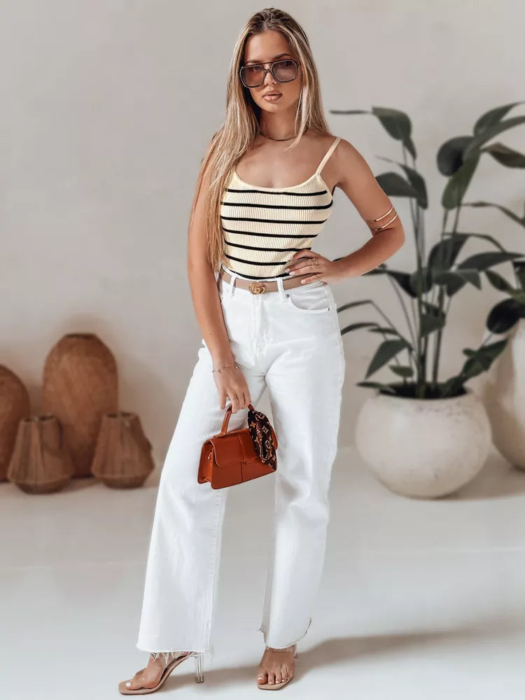 Sieviešu brūns svītrains krūšturis Strip