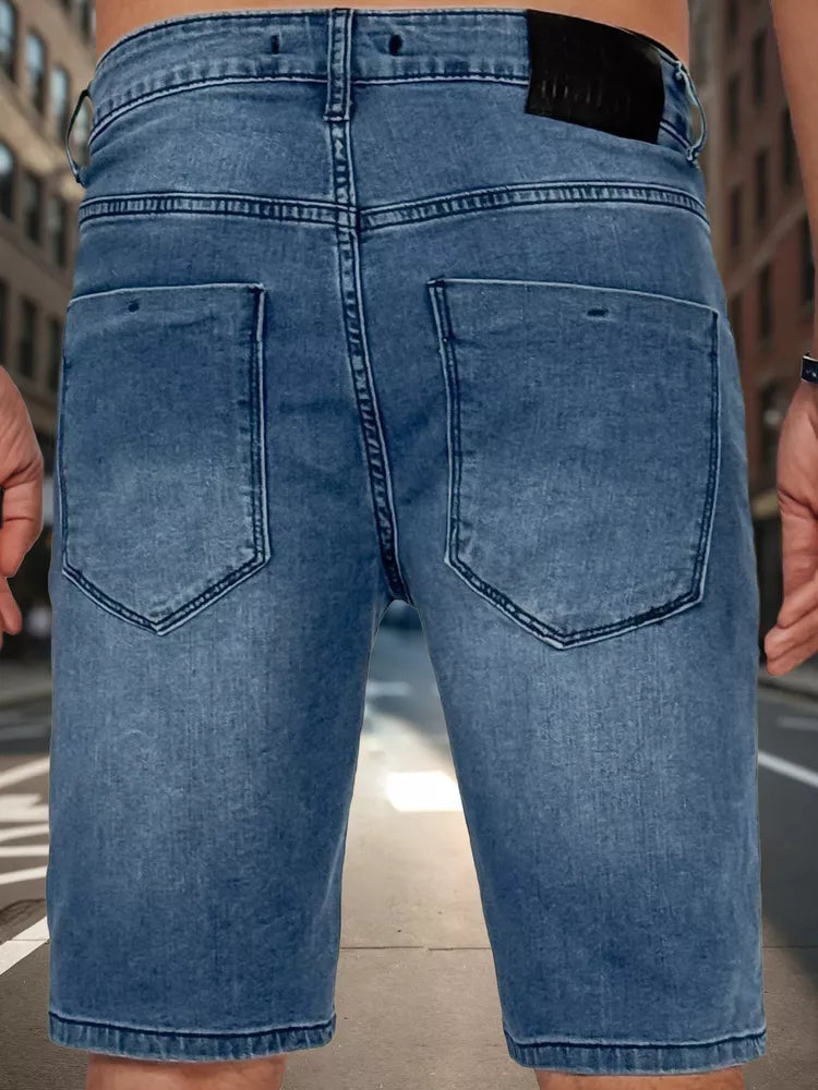 Vīriešu zili īsi džinsa šorti Džinsi
