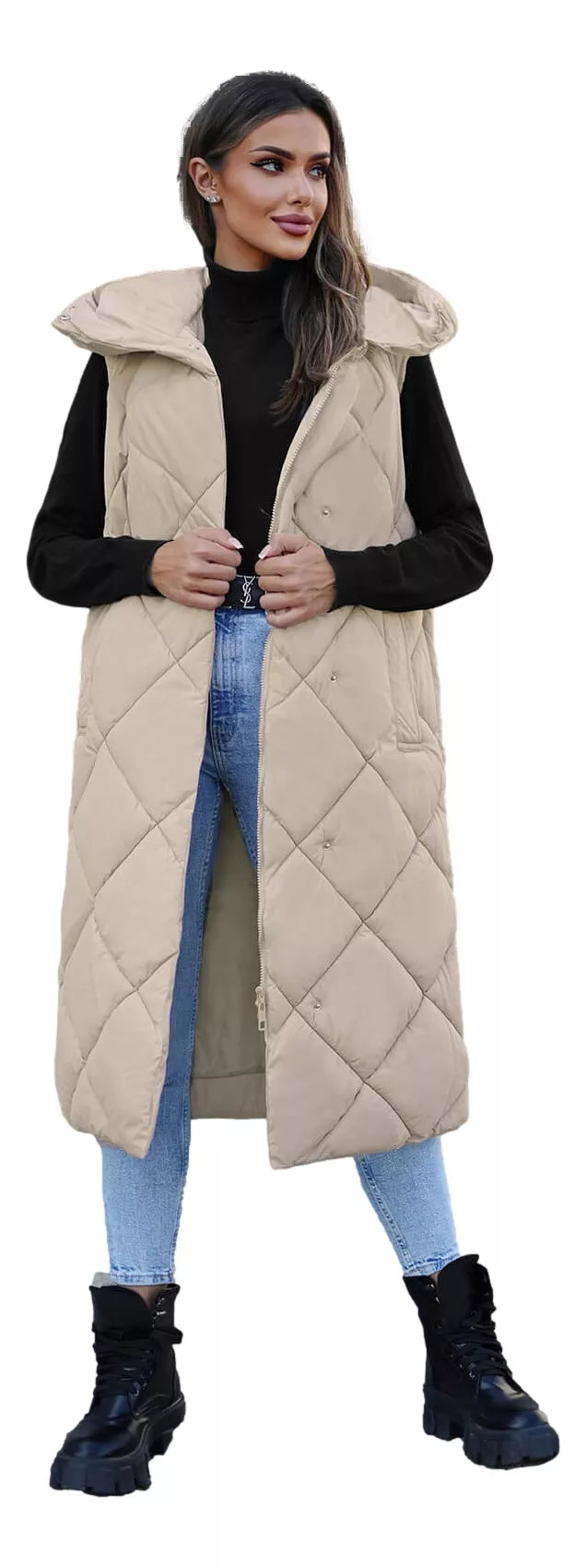 Brūna garā veste Kiket