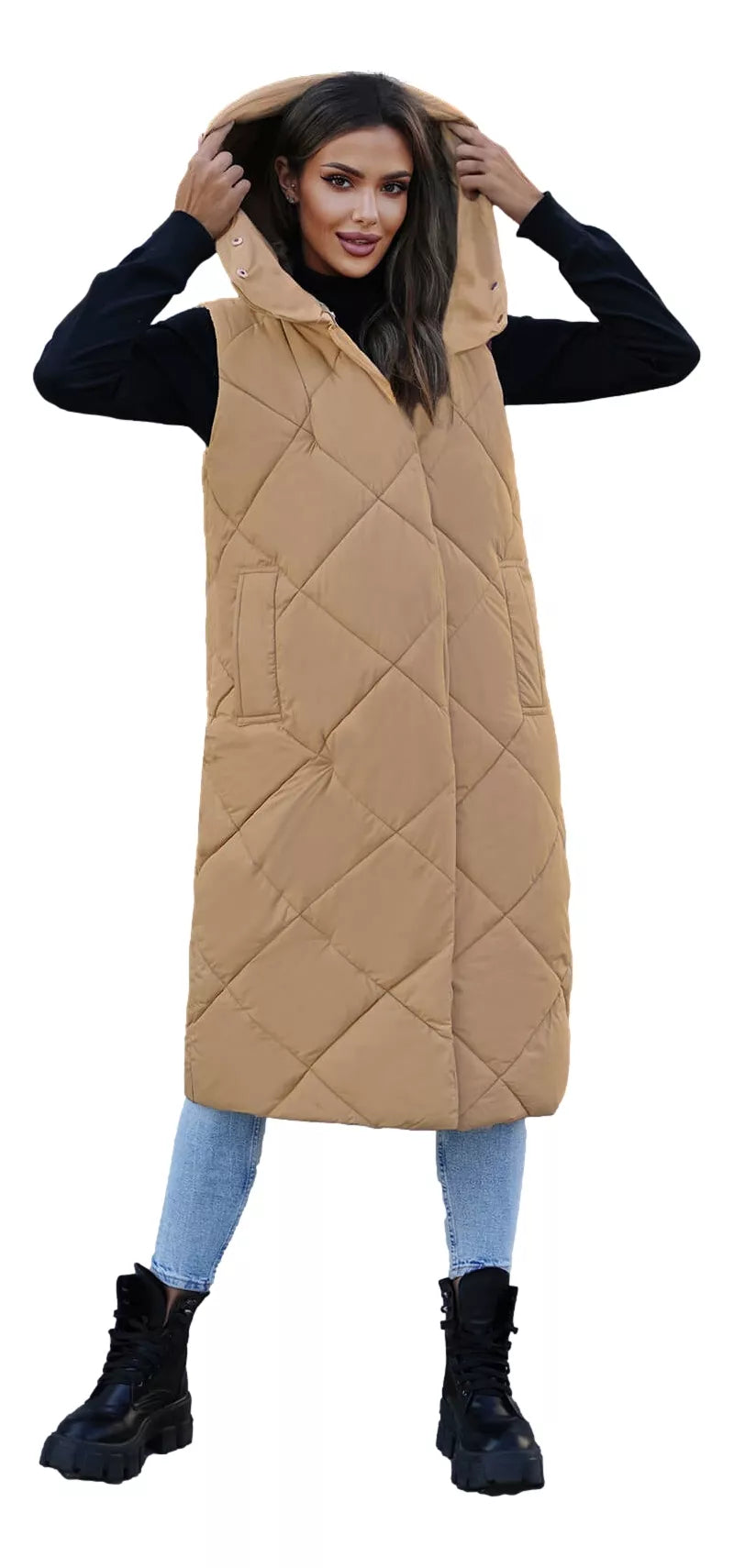 Brūna garā veste Kiket