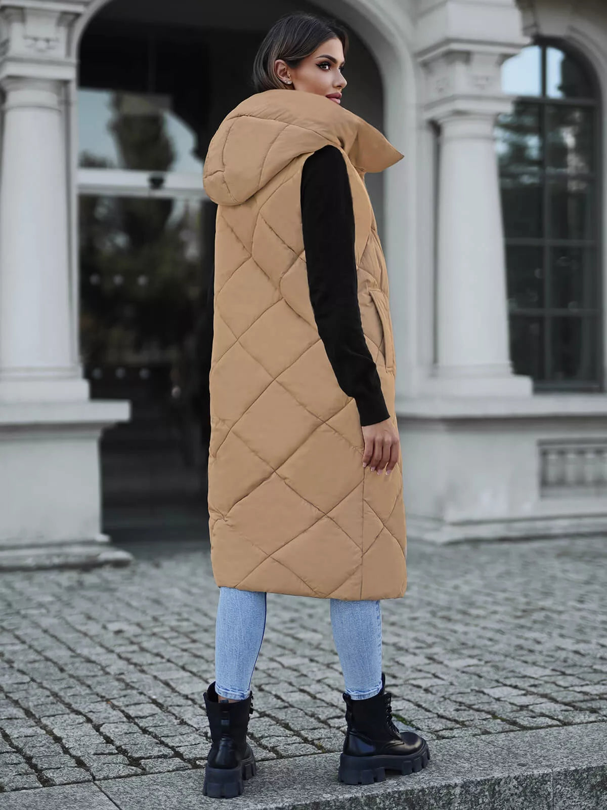 Brūna garā veste Kiket