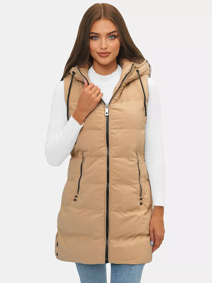 Sieviešu brūna garā veste Peret