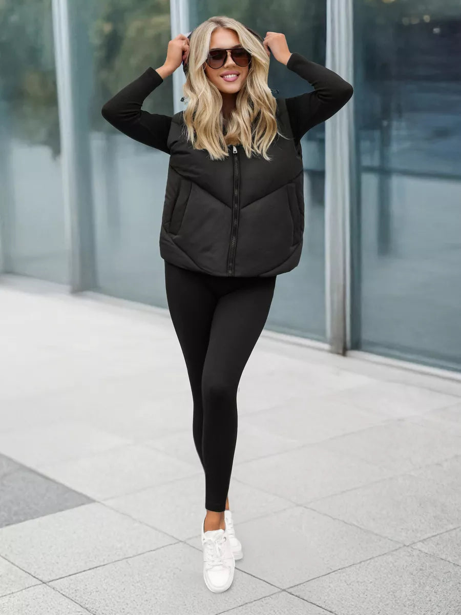 Sieviešu melna veste Gusti