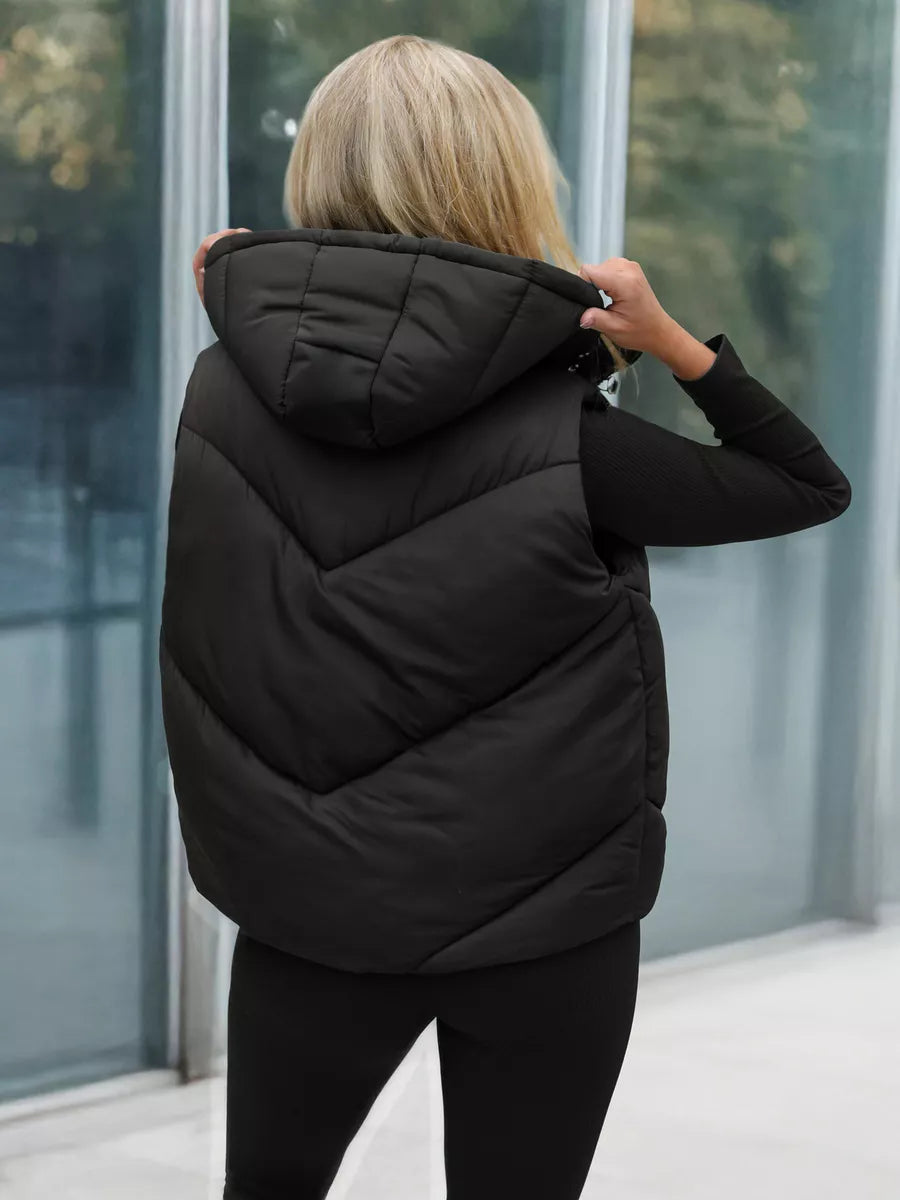 Sieviešu melna veste Gusti