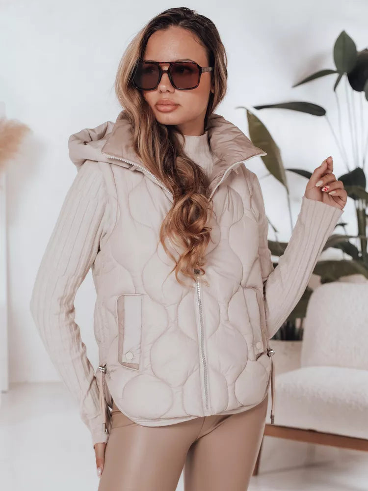 Sieviešu gaiši brūna veste Jener