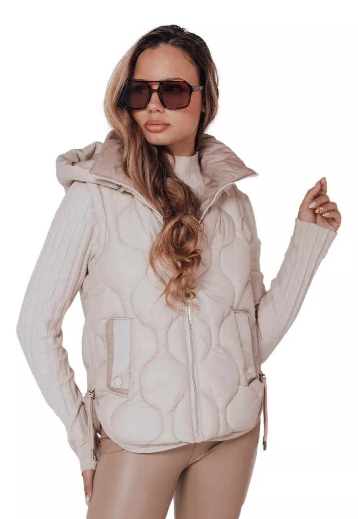 Sieviešu gaiši brūna veste Jener