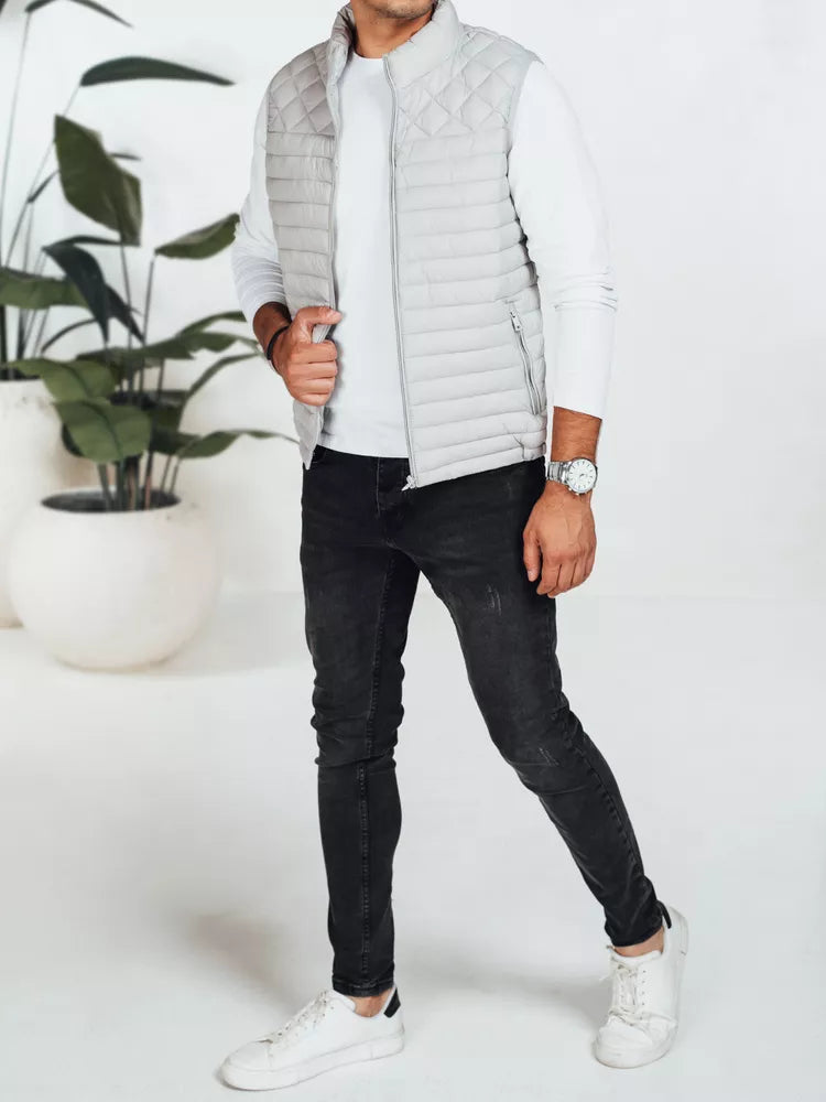 Vīriešu gaiši pelēka veste Geir