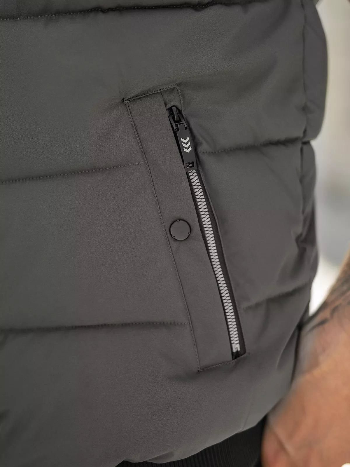 Vīriešu tumši pelēka veste Corles