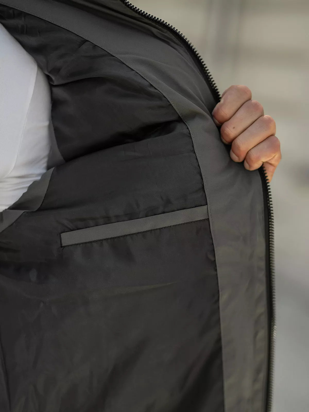 Vīriešu tumši pelēka veste Corles